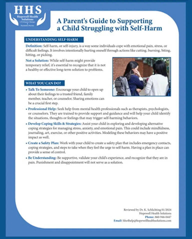 Cover of Supporting a Child Struggling with Self-Harm
