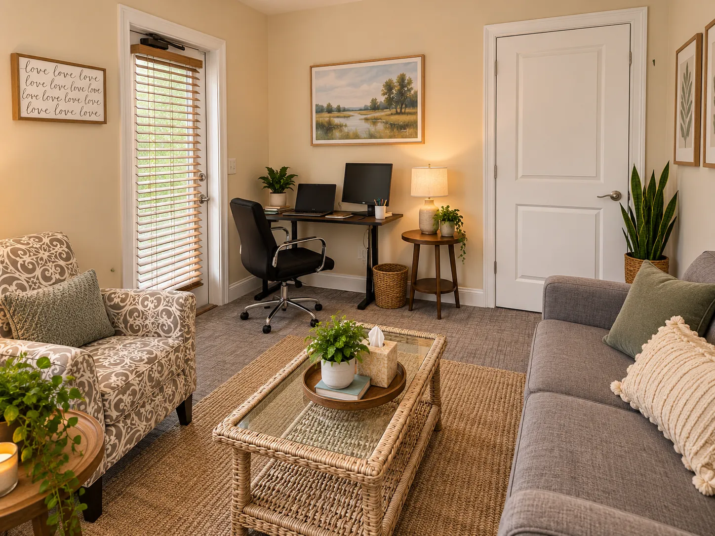Clinician office and seating area in Westbrook