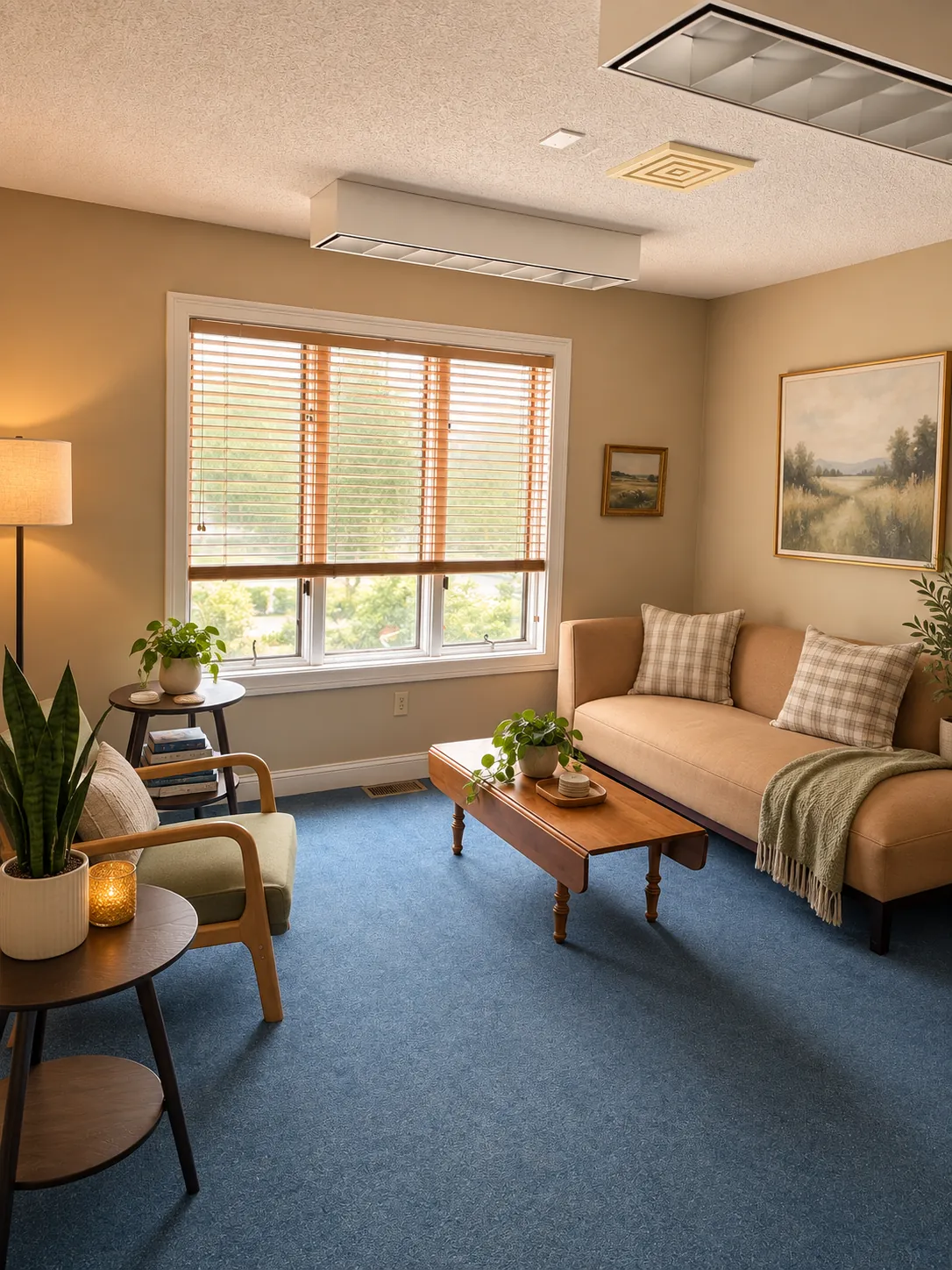 Sitting room with a window view in Westbrook